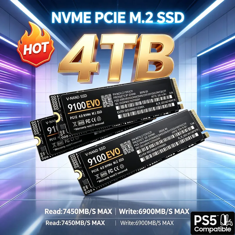 SSD NVMe M.2 para Juegos 9100  - M.2 Nvme 4Tb Pcie 4.0 Ssd reseña y precio
