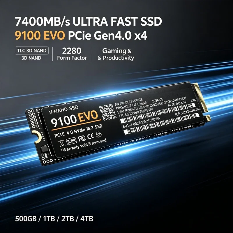 SSD NVMe M.2 para Juegos 9100  - M.2 Nvme 4Tb Pcie 4.0 Ssd reseña y precio