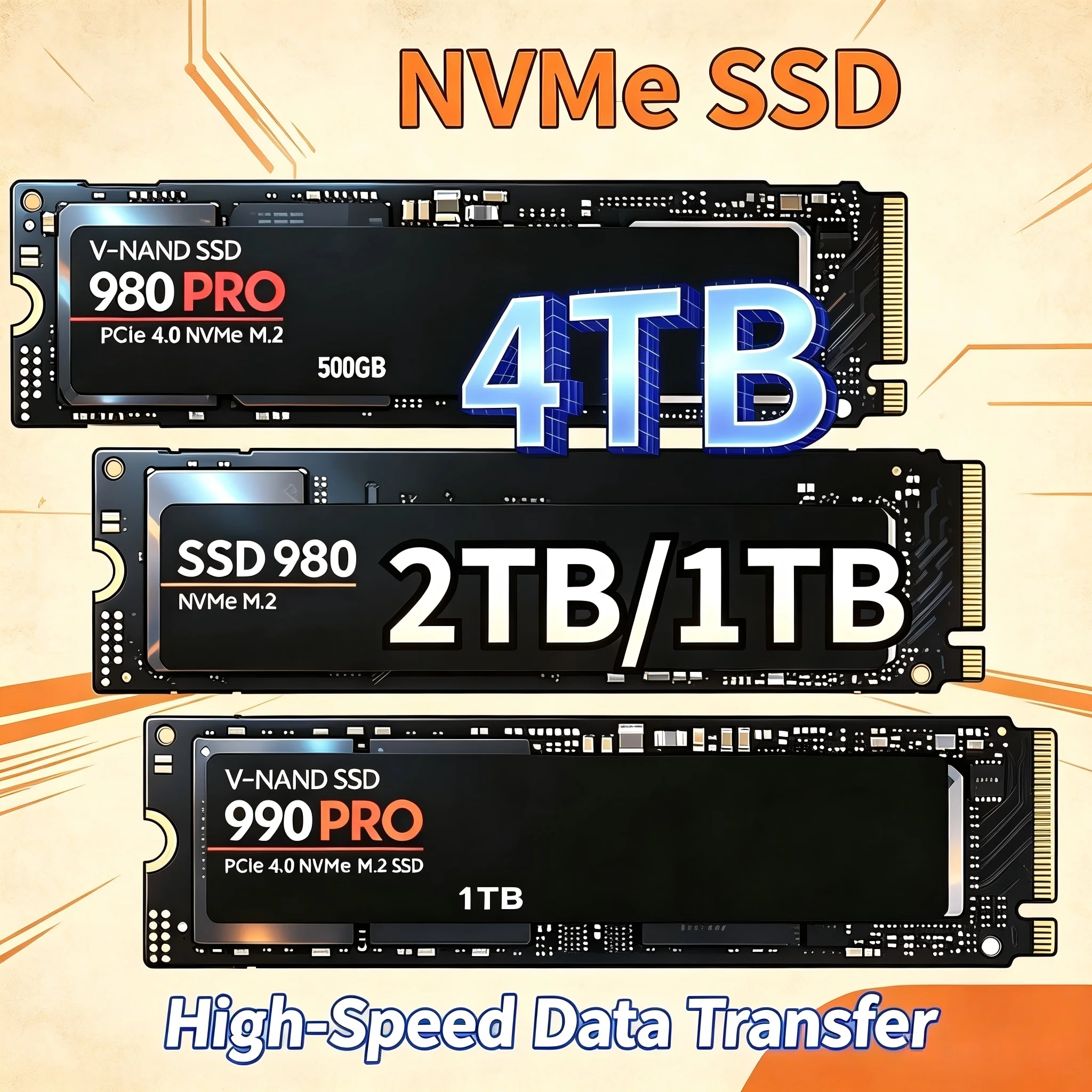 SSD NVMe M.2 Original 980Pro 9 - M.2 Nvme 4Tb Pcie 4.0 Ssd reseña y precio