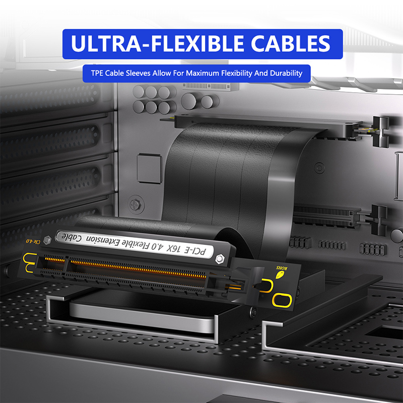 Cable Flexible PCI-E X16 4,0 d - Pcie 4.0 X16 Riser Cable 90 Degree reseña y precio