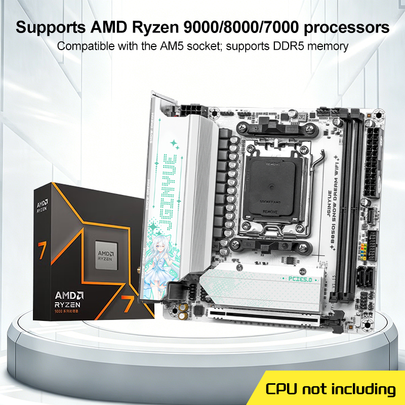 Placa Base JGINYUE B850I SNOW  - B650 Itx Motherboard Wifi reseña y precio