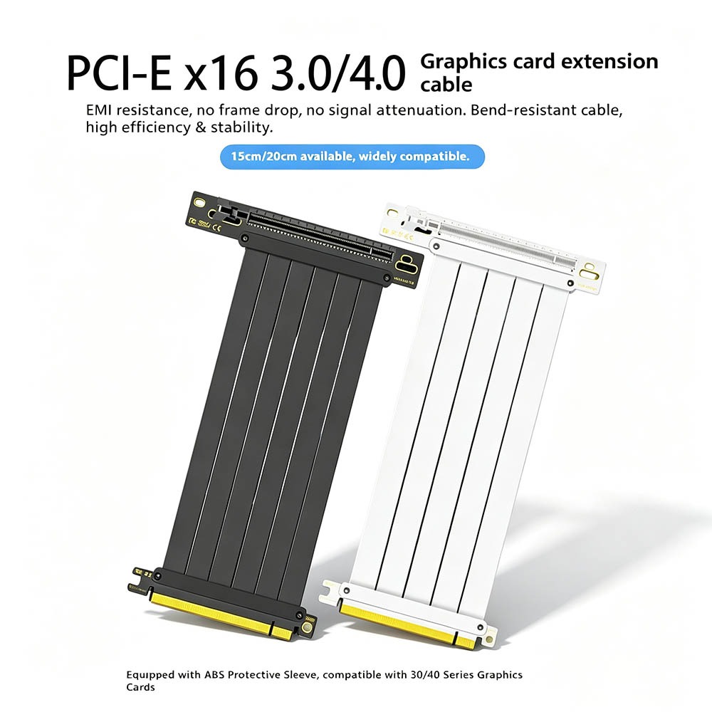 Cable elevador PCI‑E 4.0/3.0 X - Pcie 4.0 X16 Riser Cable 90 Degree reseña y precio