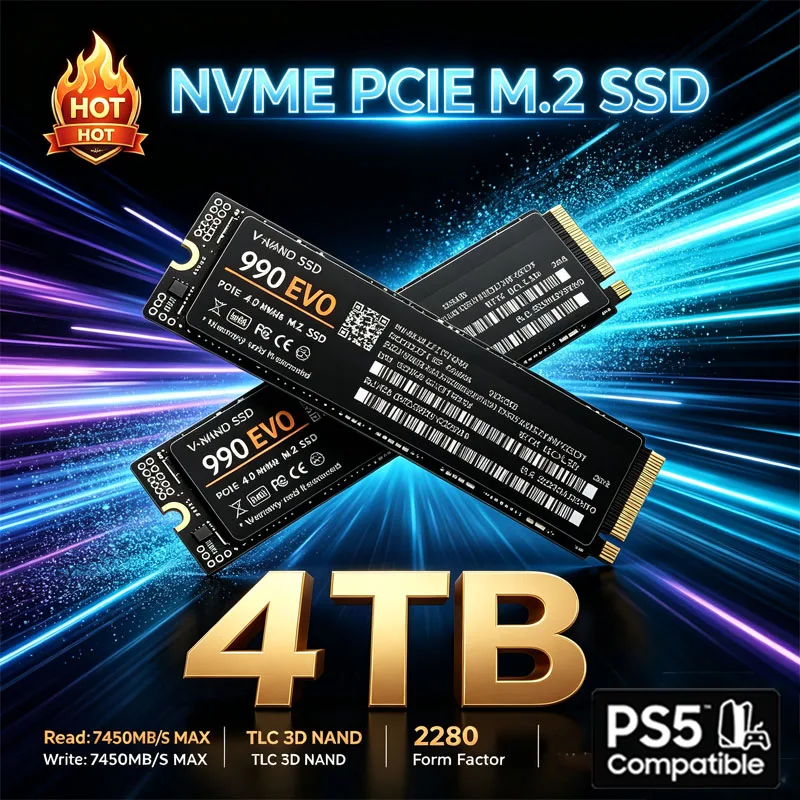 SSD NVMe M.2 para Juegos 990 E - M.2 Nvme 4Tb Pcie 4.0 Ssd reseña y precio